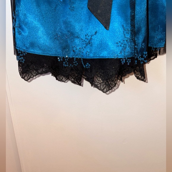 Teal Spaghetti strap dress - Morgan & Co - Picture 4 of 5